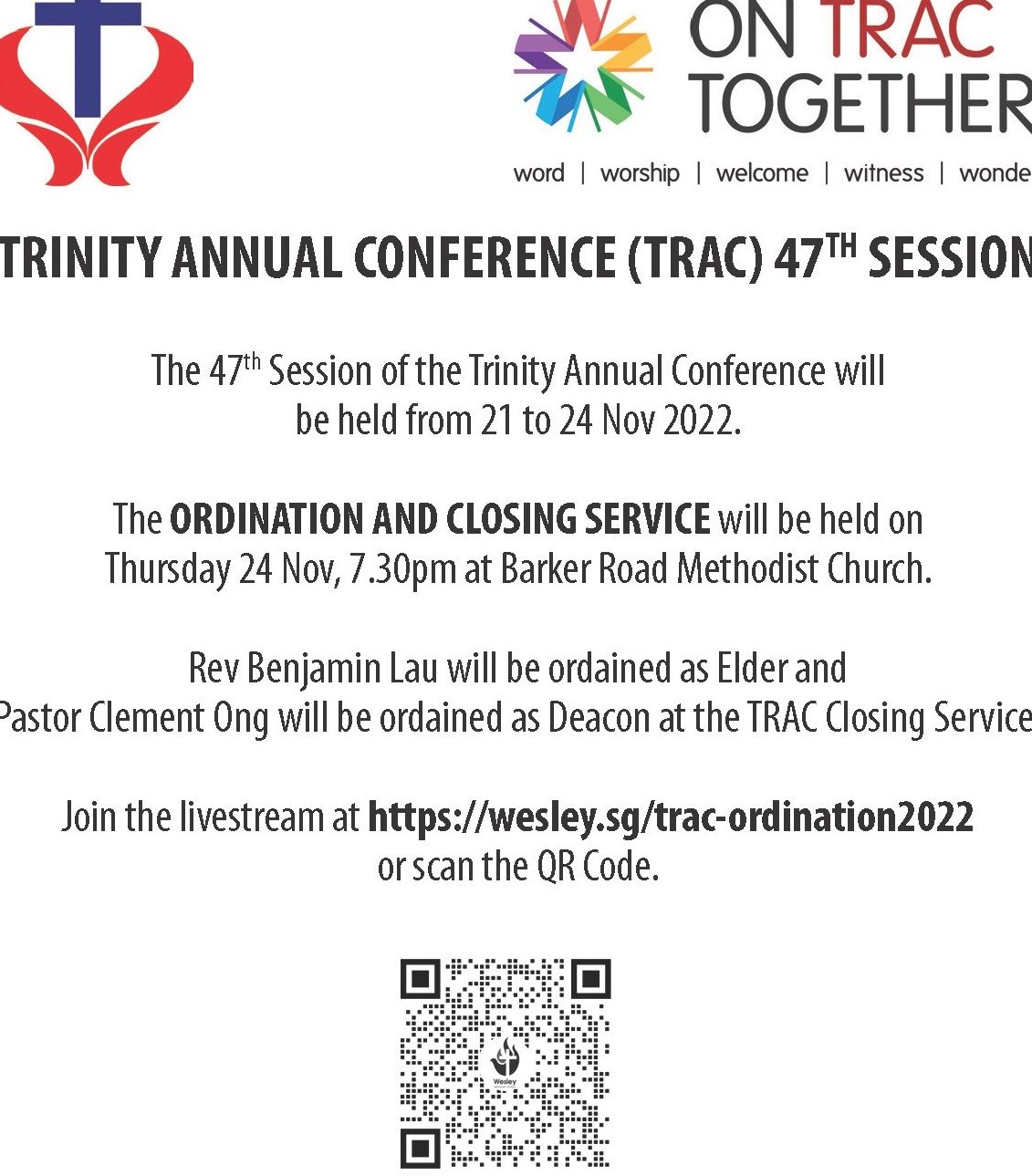wesley methodist church trac